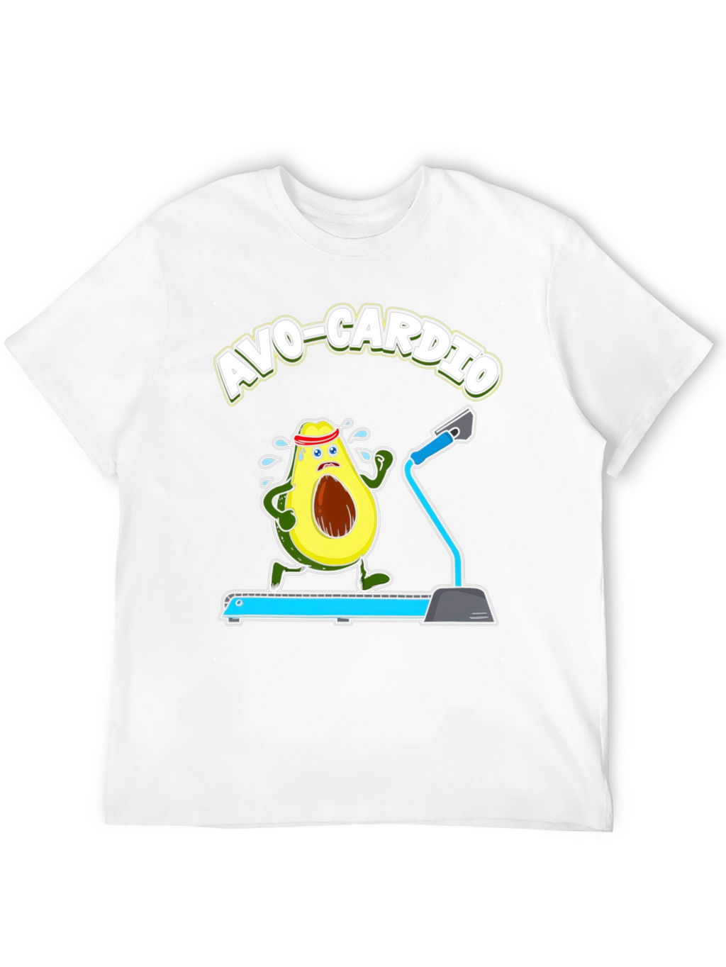 Avo-Cardio Funny Avocado Fitness T-Shirt