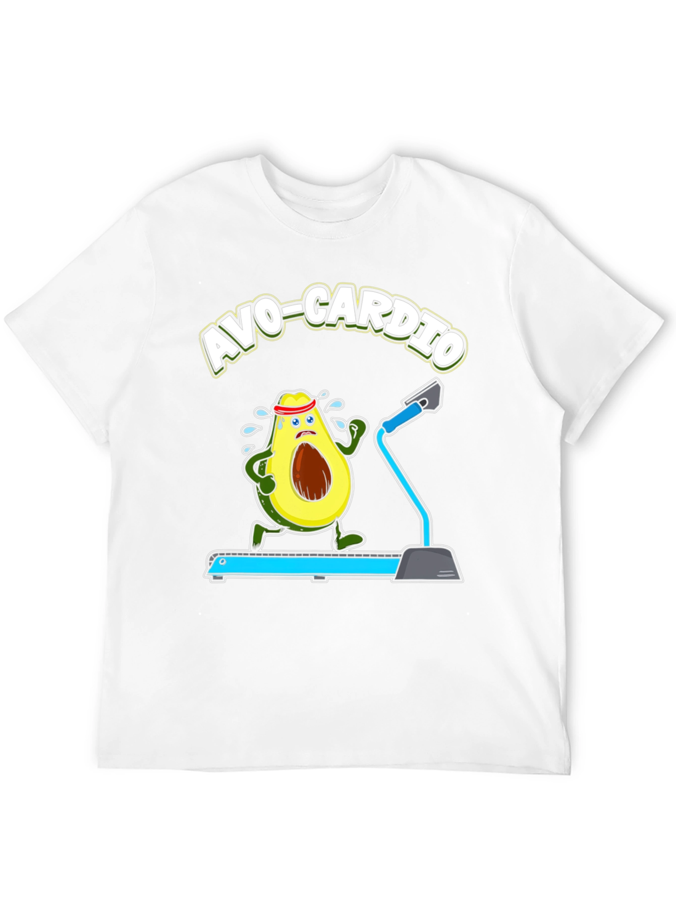 Avo-Cardio Funny Avocado Fitness T-Shirt