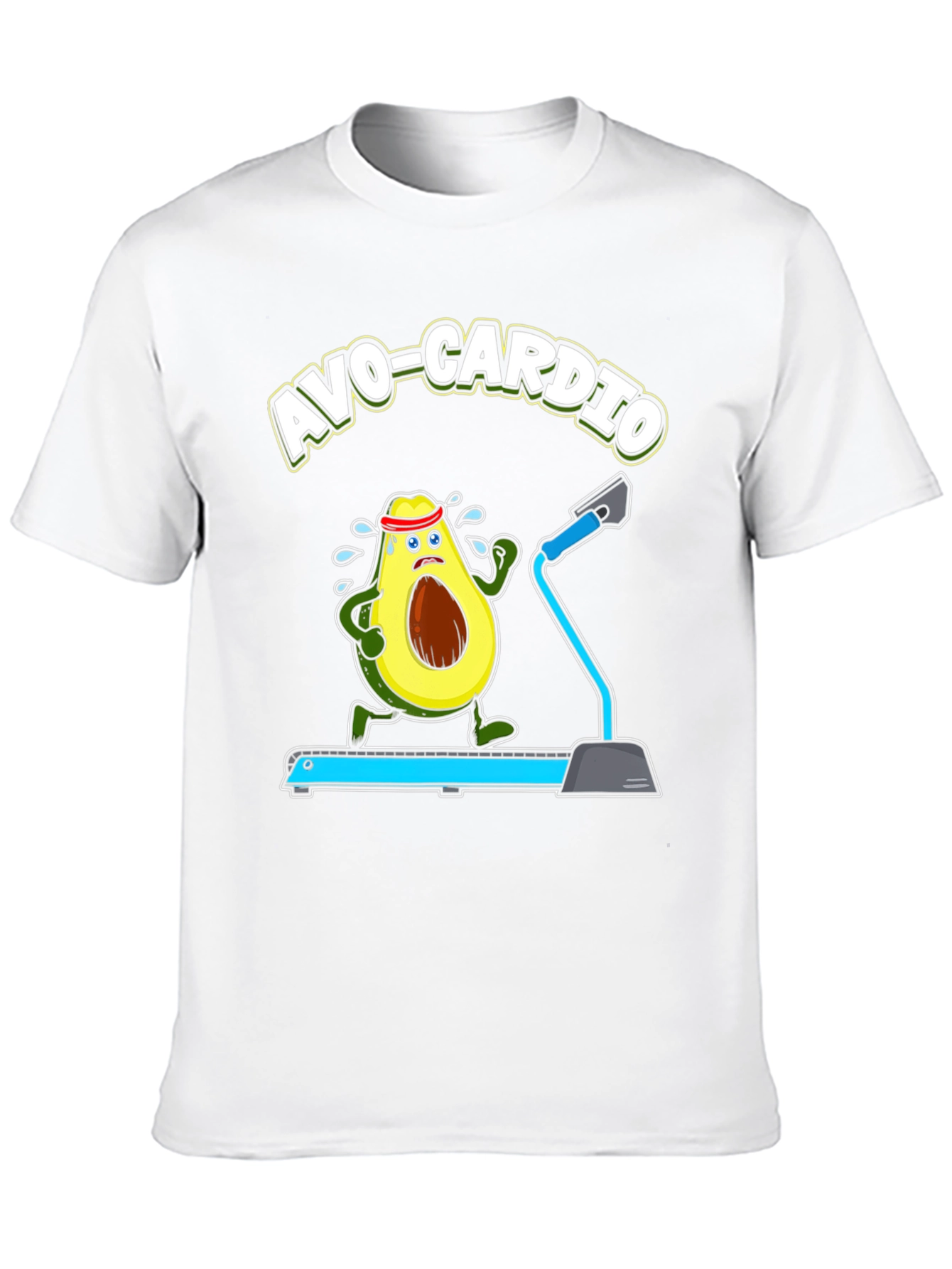 Avo-Cardio Funny Avocado Fitness T-Shirt