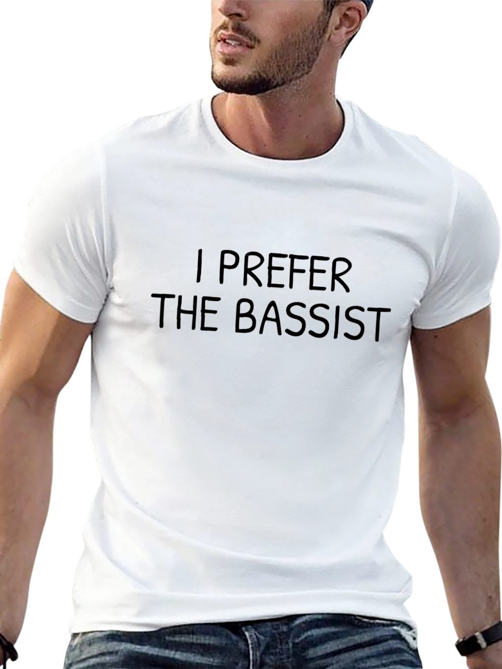 I Prefer The Bassist Black T-Shirt