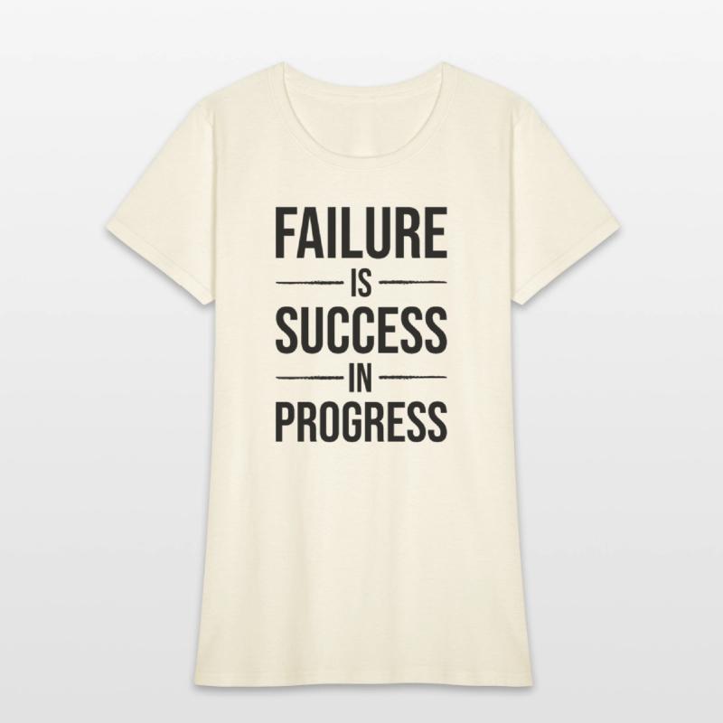 failure is success in progress BLACK