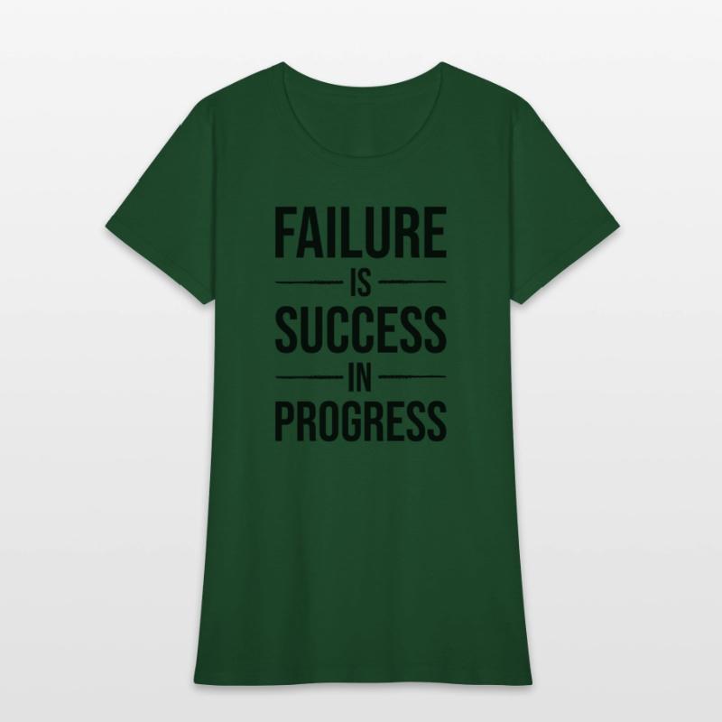 failure is success in progress BLACK