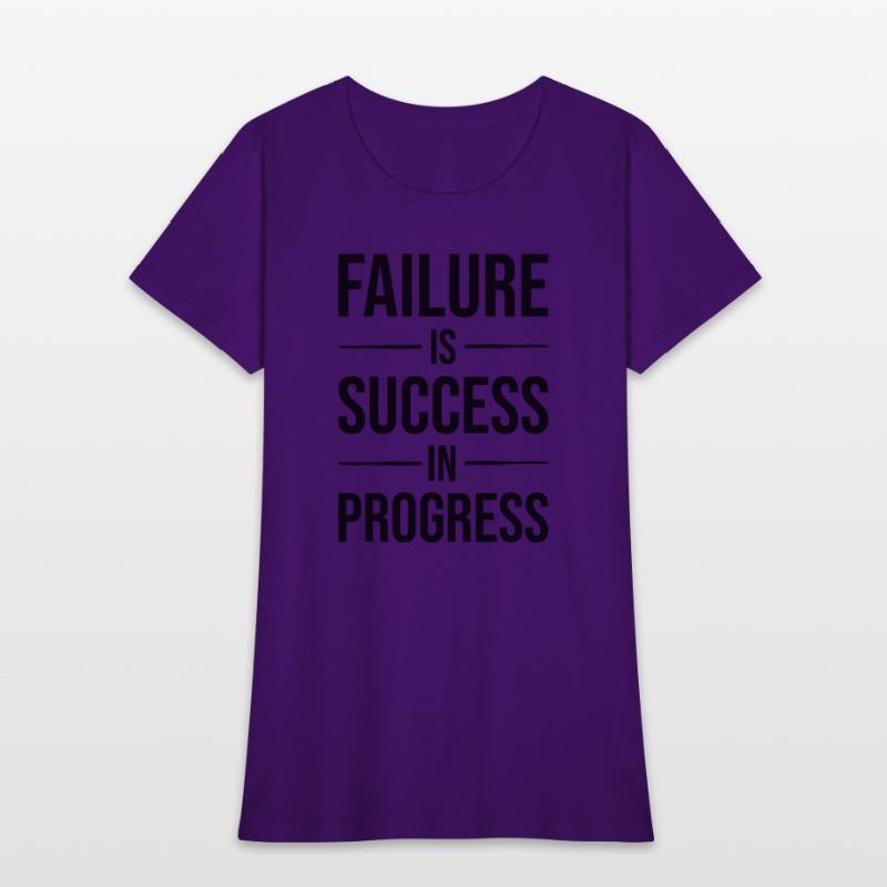 failure is success in progress BLACK