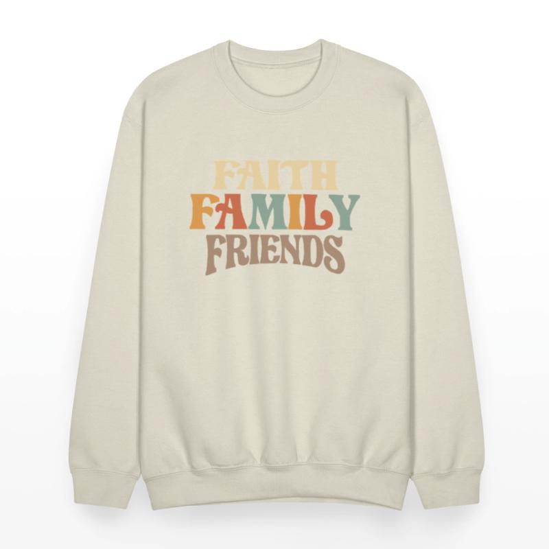 Faith Family Friends Christian Motto
