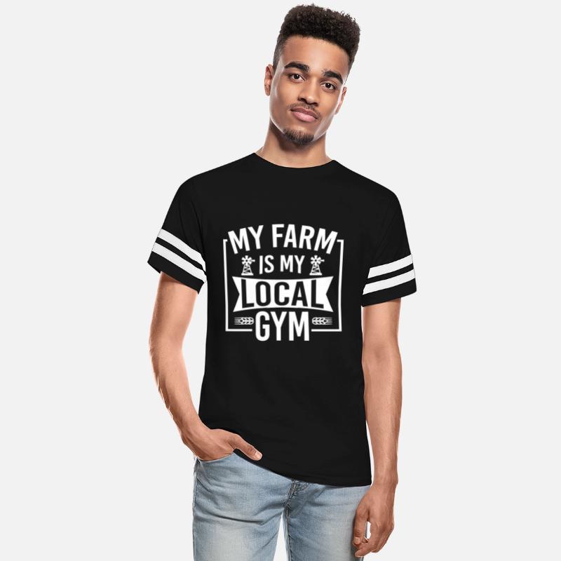 Farmer Shirt My Farm is my local Gym Gift Tee