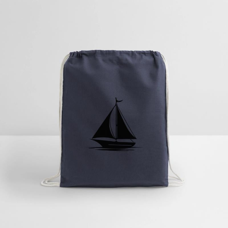 Fast Sailing Boat With Set Sails