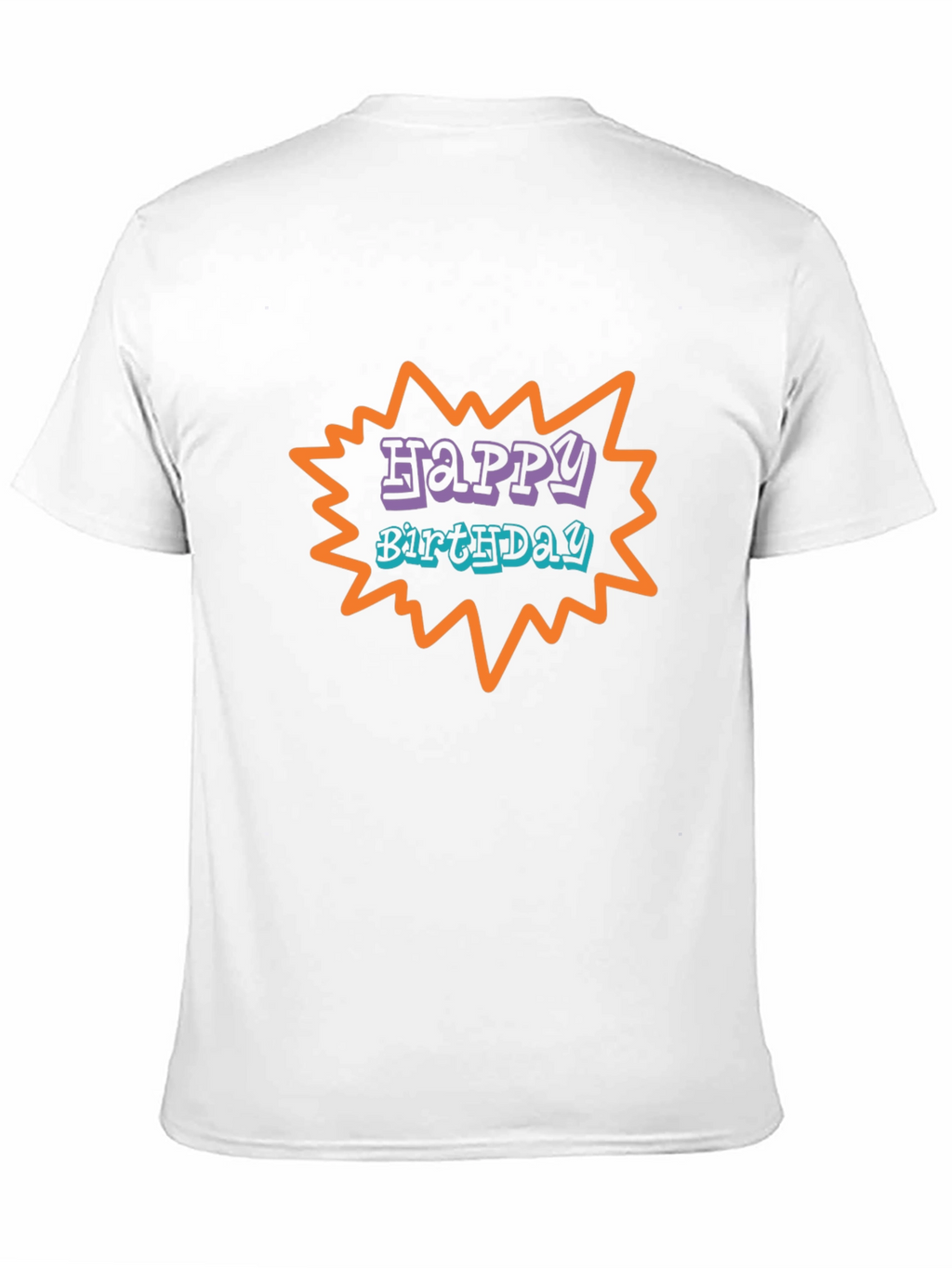 Happy Birthday Graphic Tee - Black Unisex