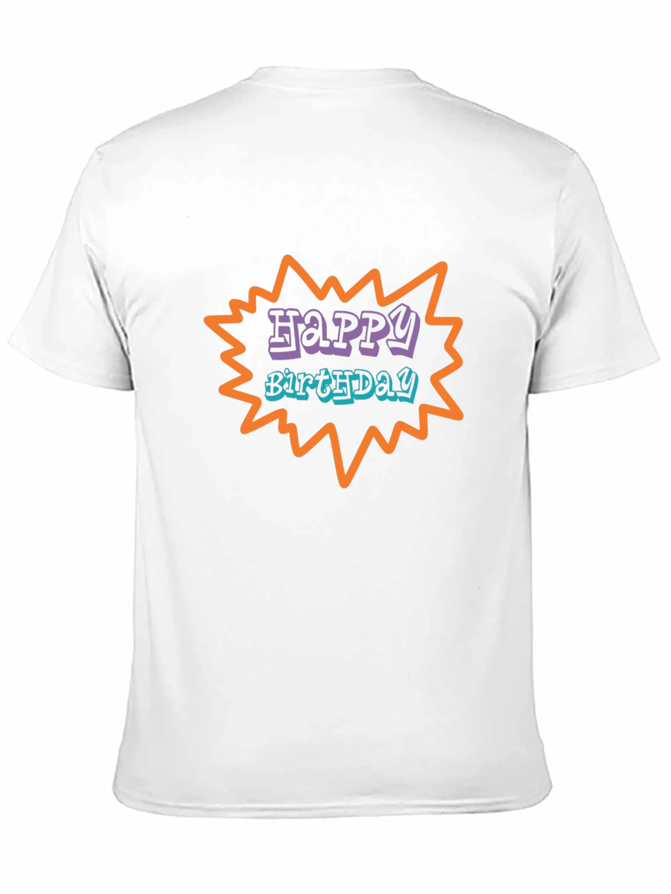 Happy Birthday Graphic Tee - Black Unisex