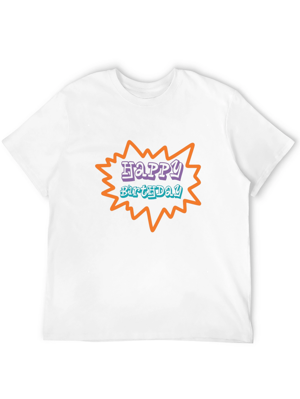 Happy Birthday Graphic Tee - Black Unisex