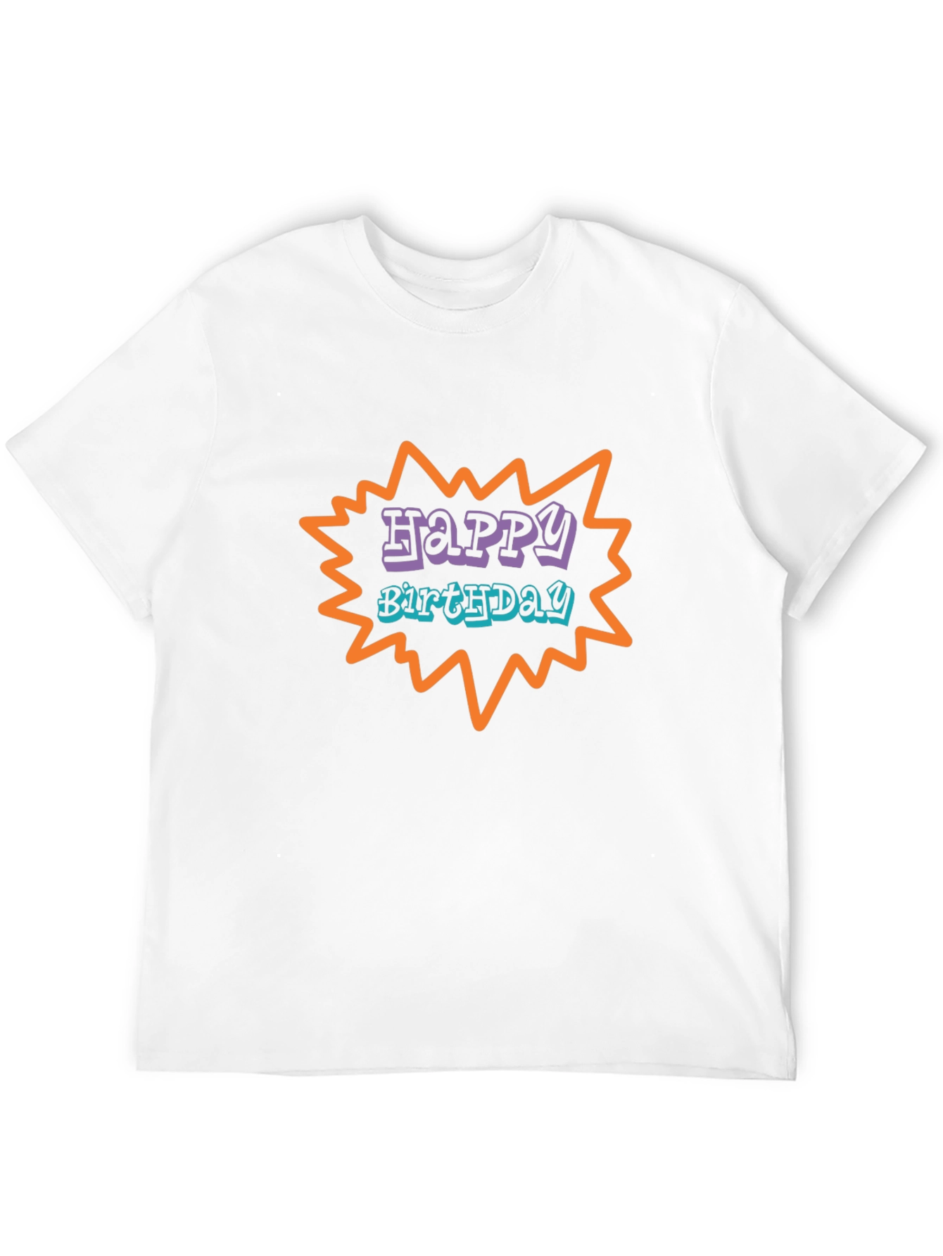 Happy Birthday Graphic Tee - Black Unisex
