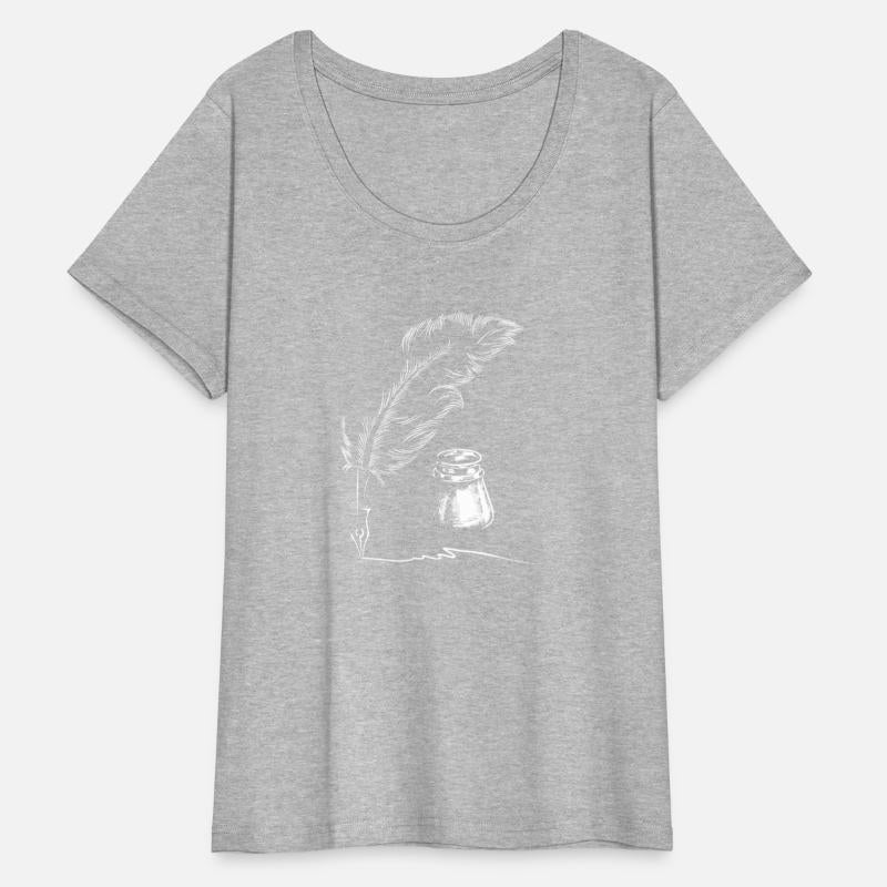 Feather Inkpot Author Book Writer Novelist Poet