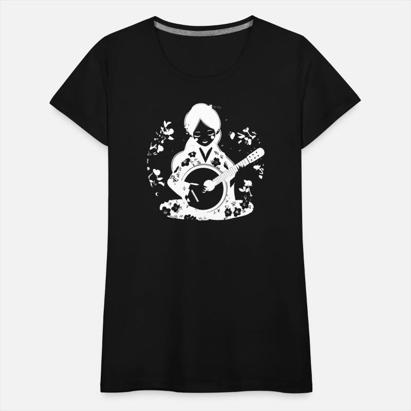 Female Banjo Player Drawing