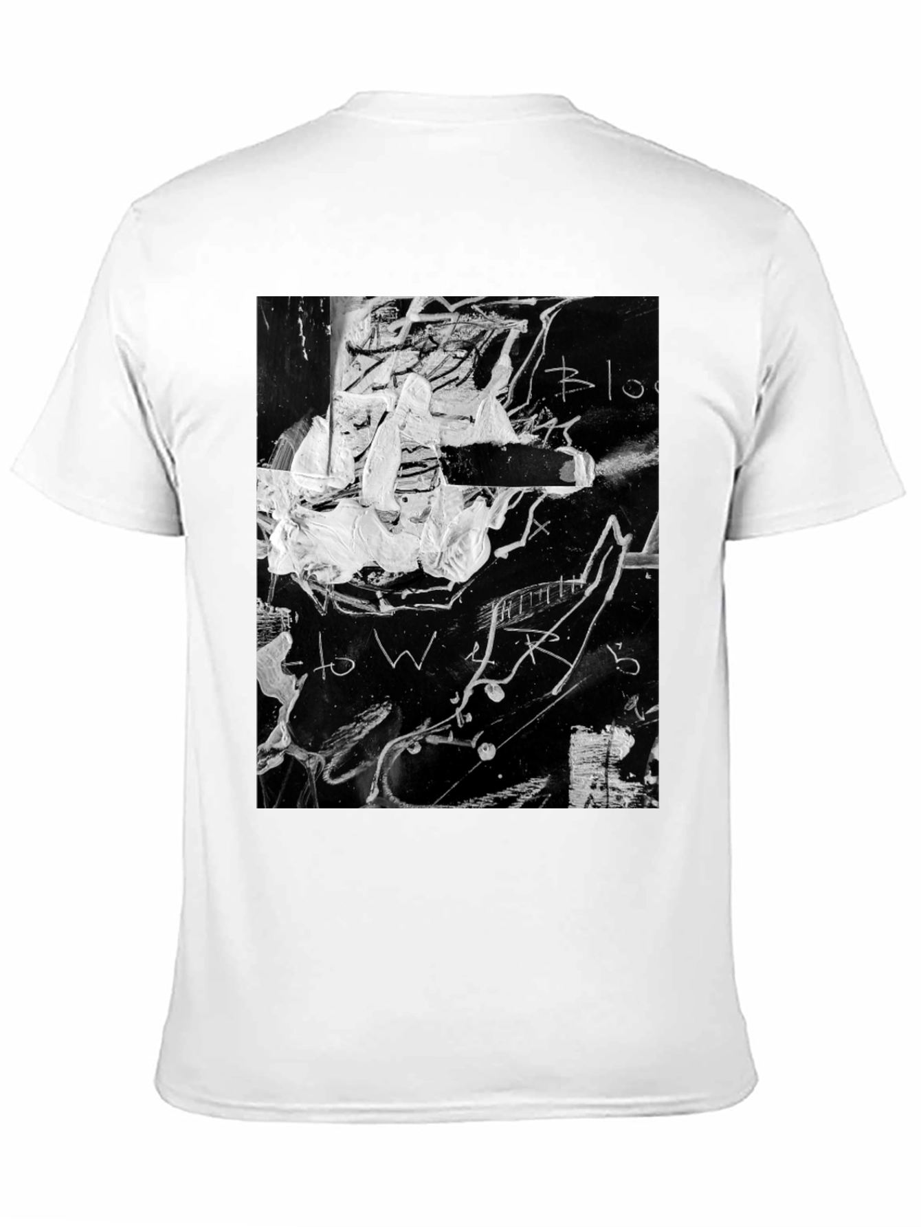 Abstract Graphic Print Black T-Shirt