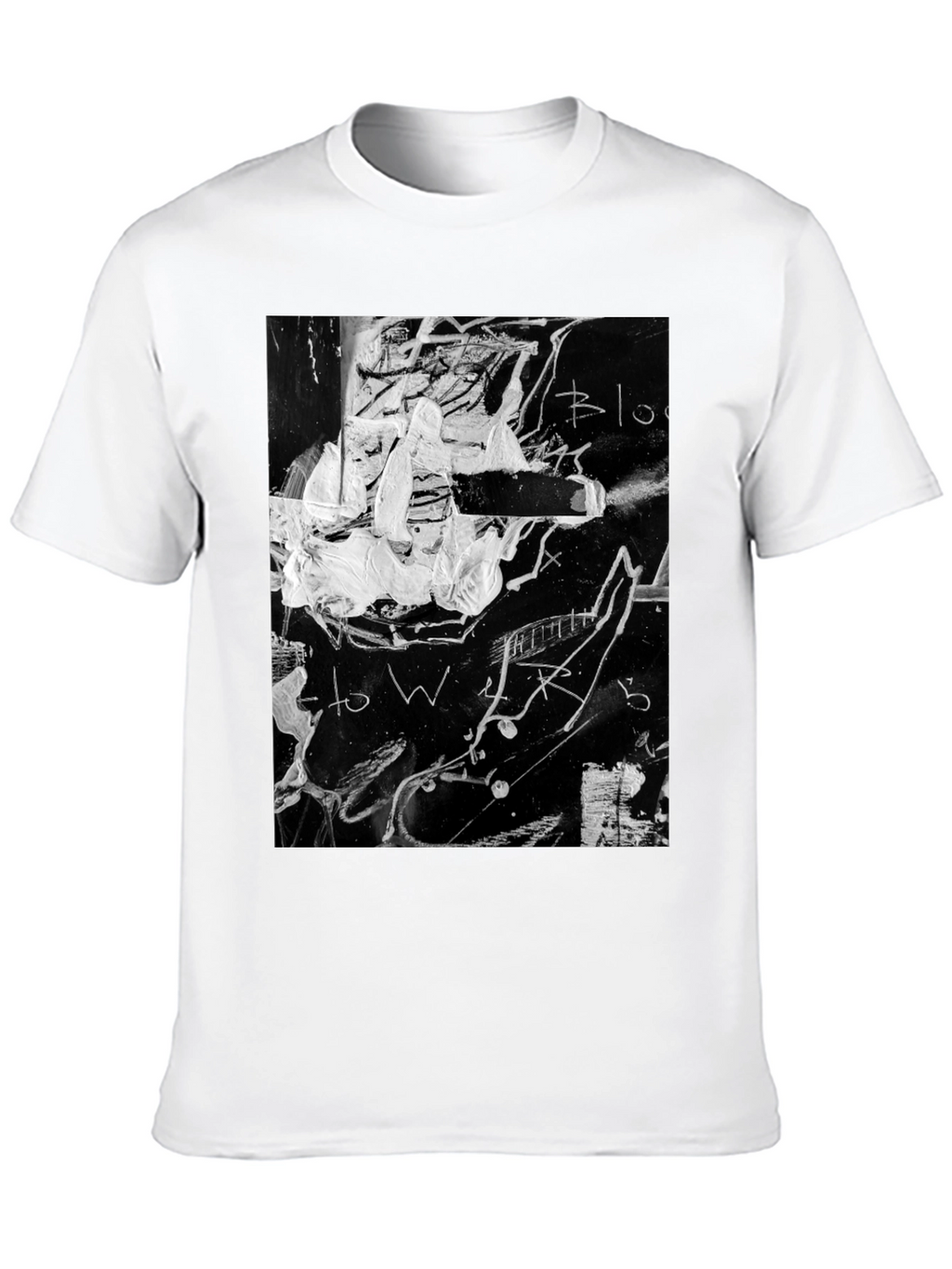 Abstract Graphic Print Black T-Shirt