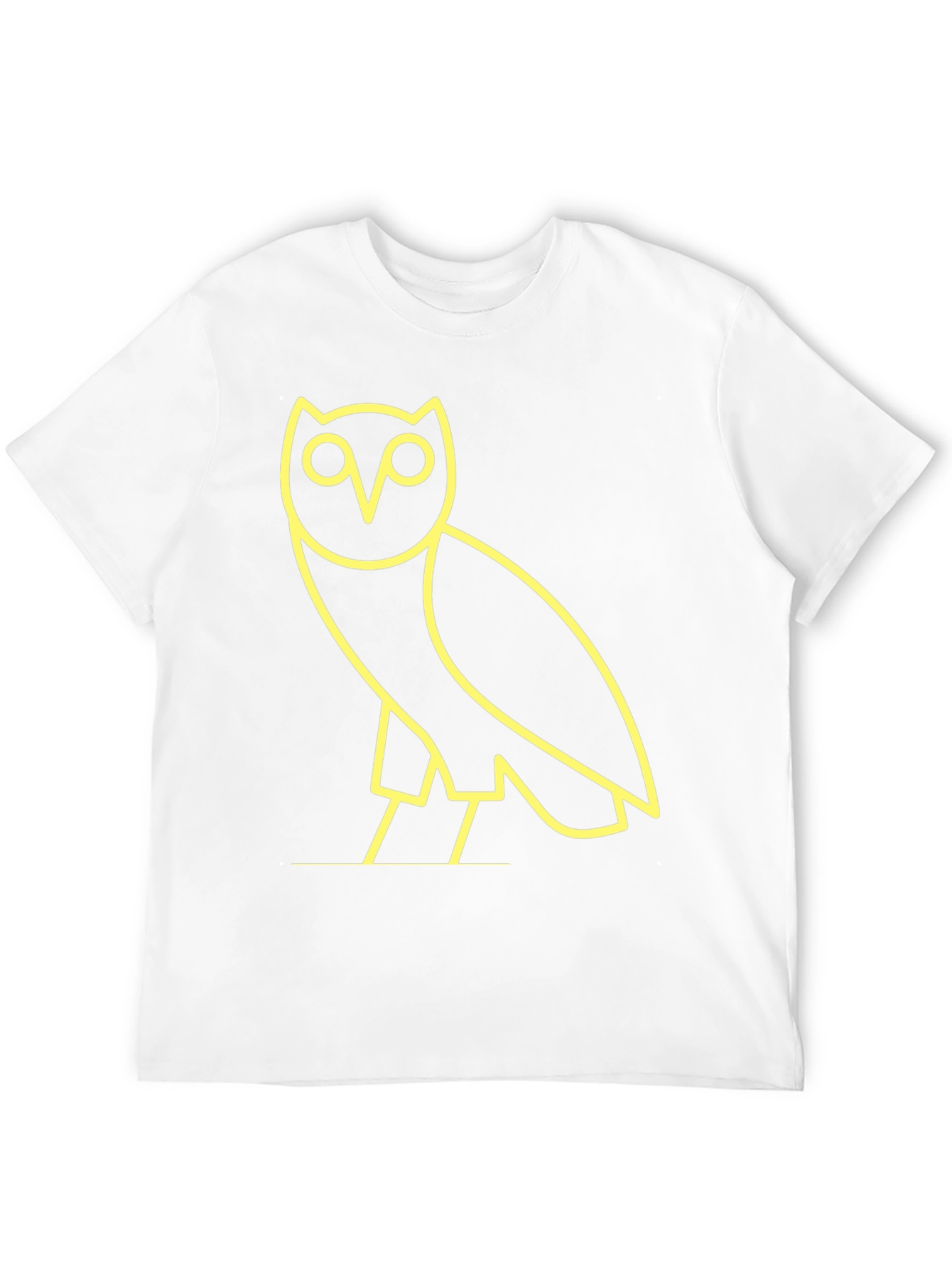 Modern Owl Graphic Tee - Black