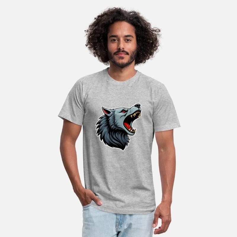 Fierce Wolf Head Illustration