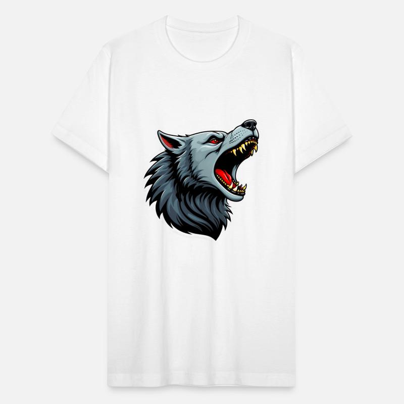 Fierce Wolf Head Illustration