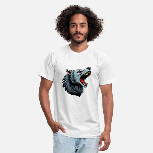 Fierce Wolf Head Illustration