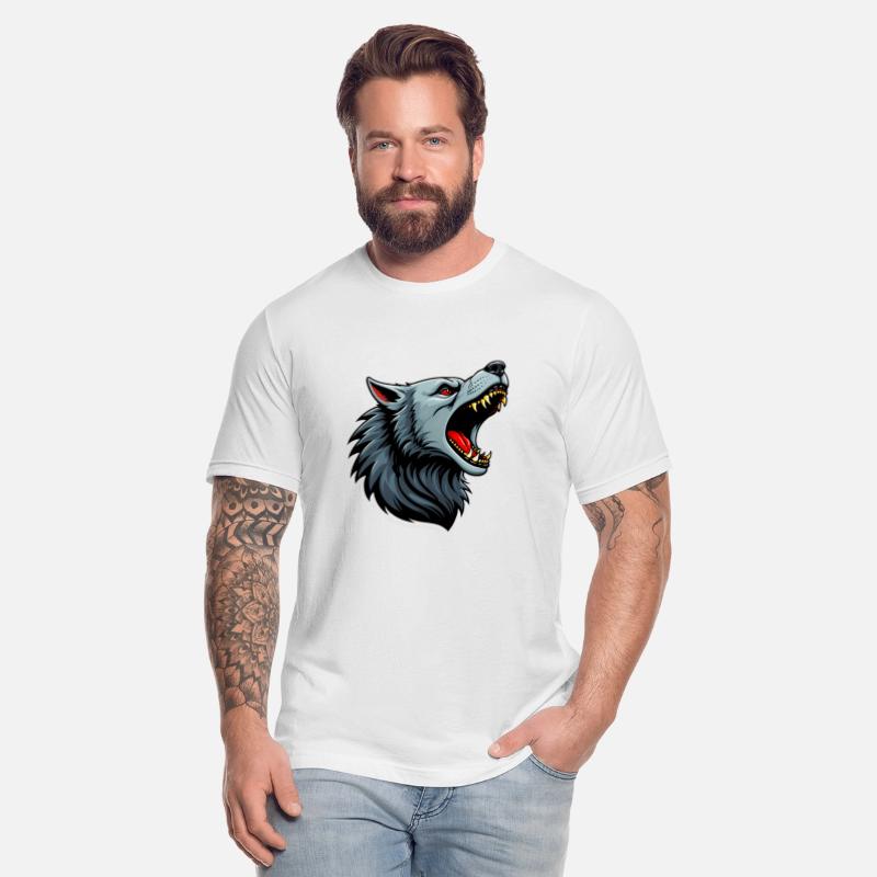 Fierce Wolf Head Illustration