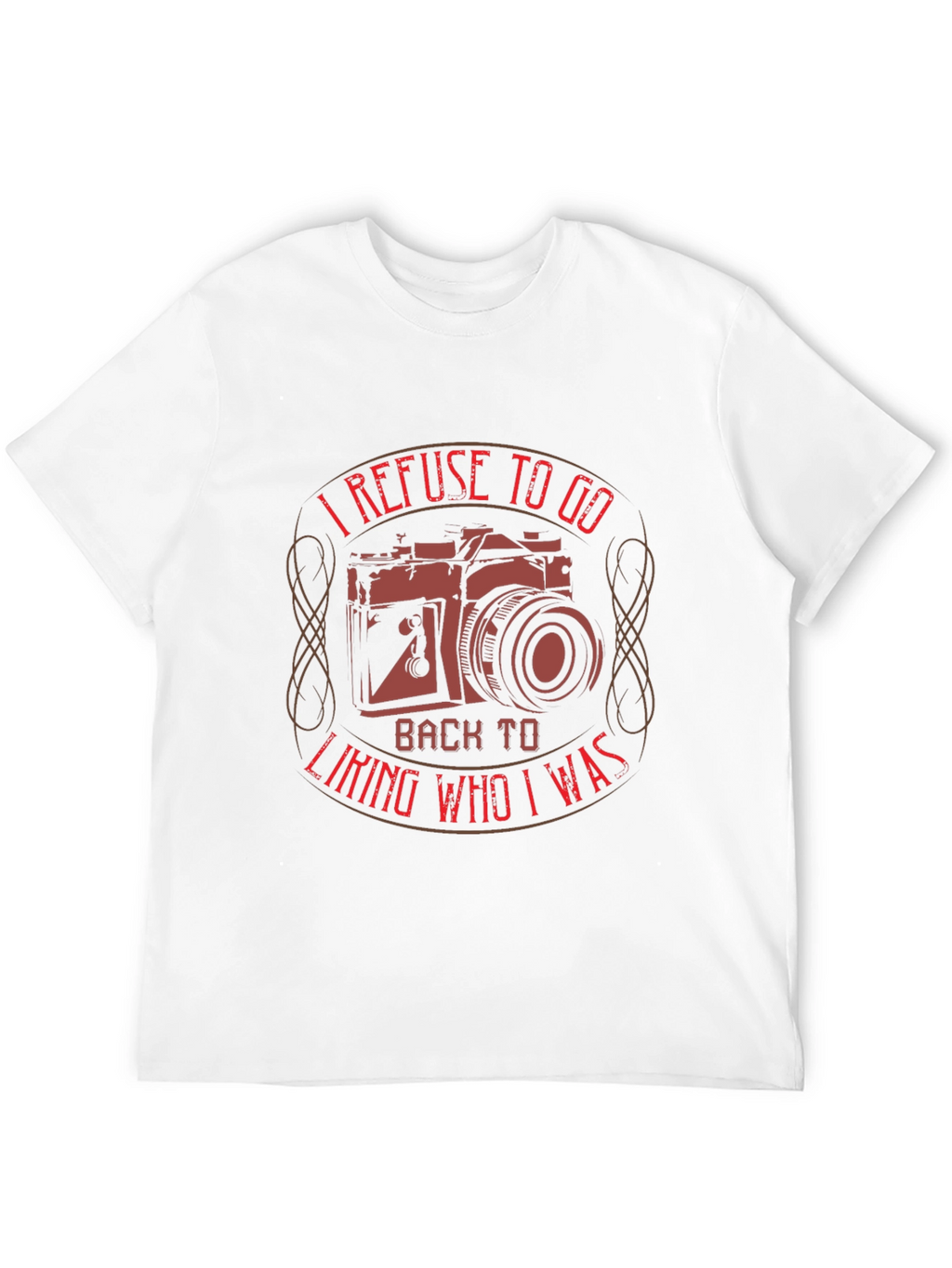 I Refuse To Go Back Camera Graphic Tee