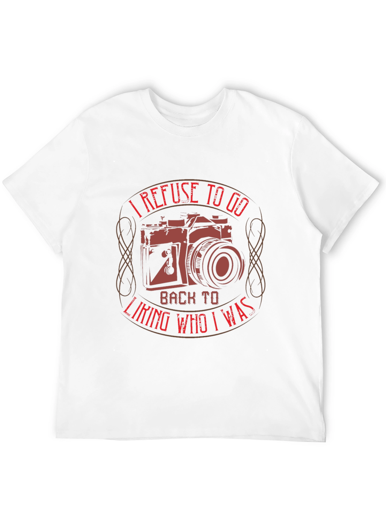 I Refuse To Go Back Camera Graphic Tee