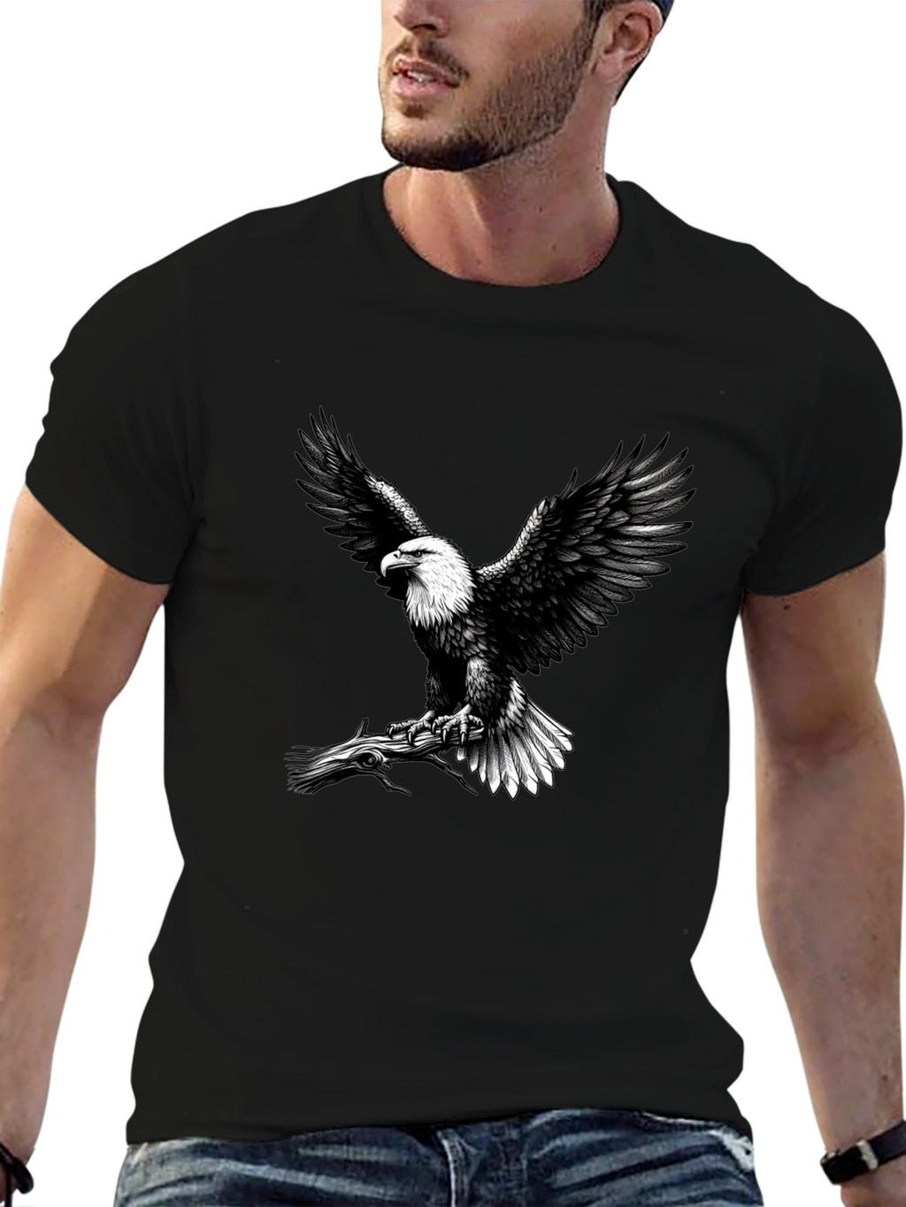 Eagle Graphic Tee - Patriotic Design