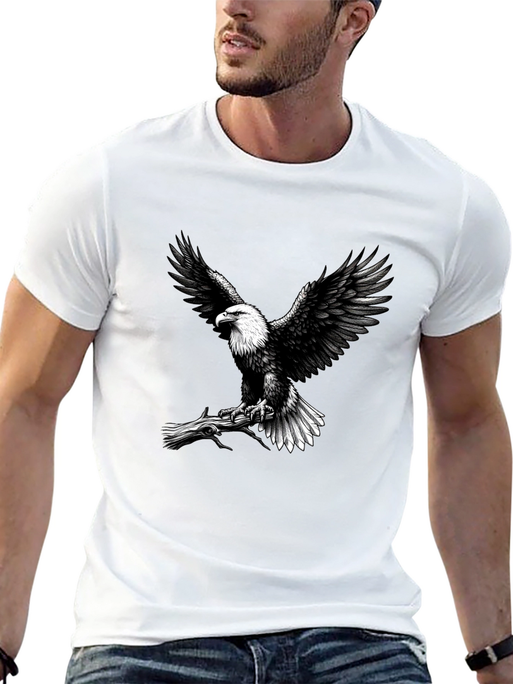 Eagle Graphic Tee - Patriotic Design