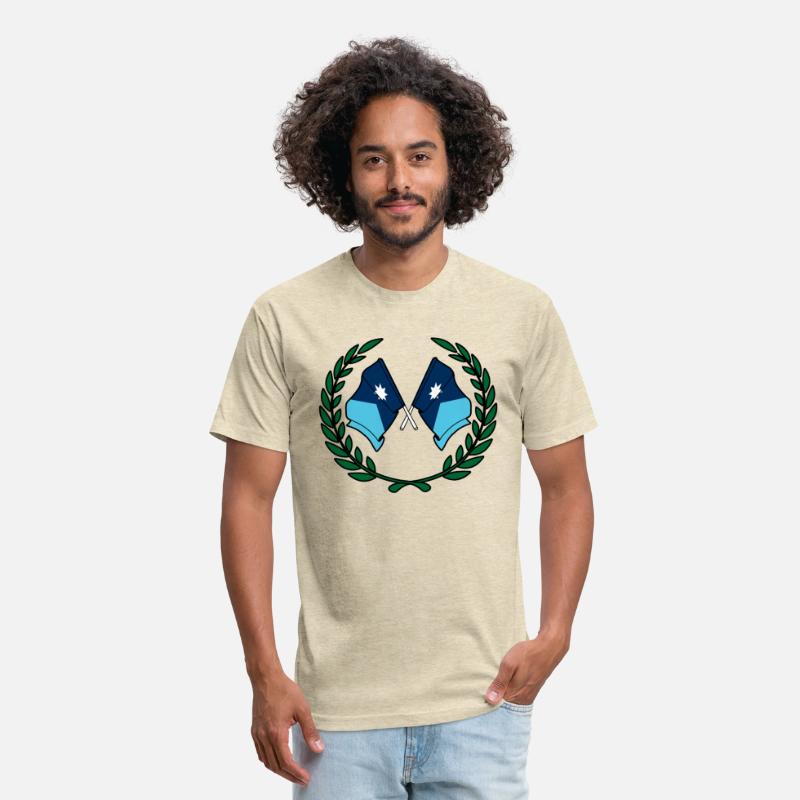 Flags USA Minnesota in laurel wreath