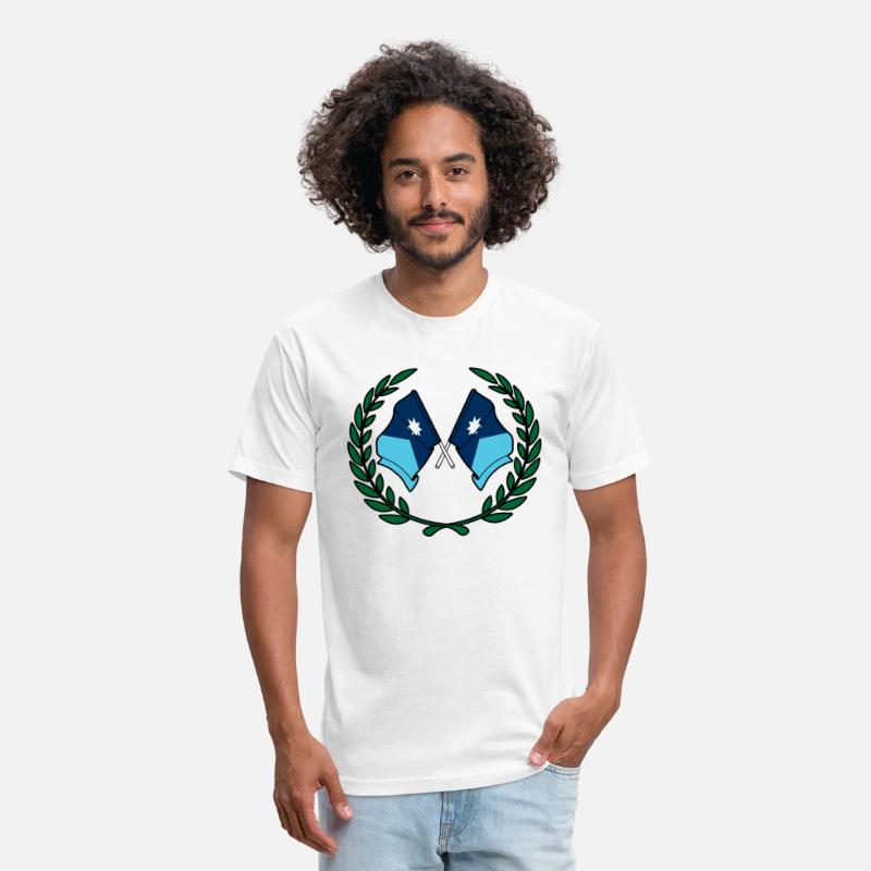 Flags USA Minnesota in laurel wreath