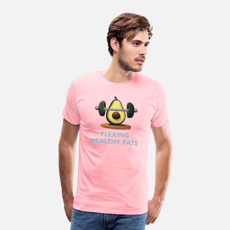 Flexing Healthy Fats Avocado Gym TShirt