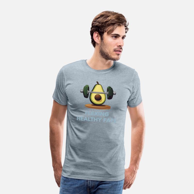 Flexing Healthy Fats Avocado Gym TShirt