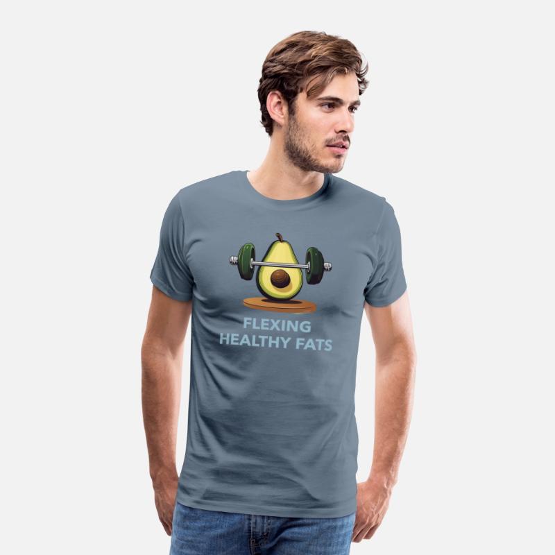 Flexing Healthy Fats Avocado Gym TShirt