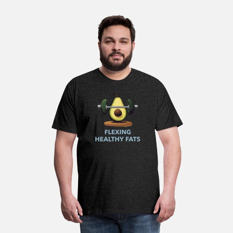 Flexing Healthy Fats Avocado Gym TShirt