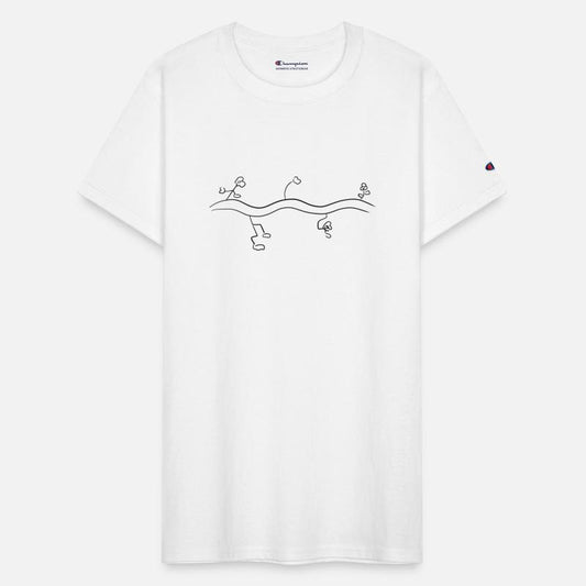 floral flower line icon dash wave