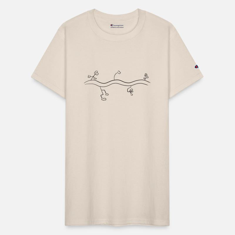 floral flower line icon dash wave