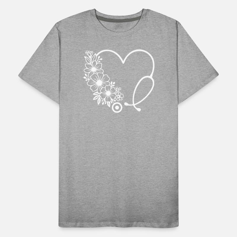 Floral Heart Stethoscope Medical Design