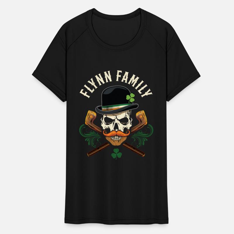 Flynn Family Irish Skull with Shillelagh and
