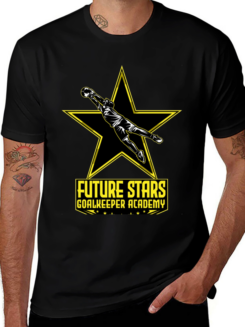 Future Stars Goalkeeper Academy Black T-Shirt