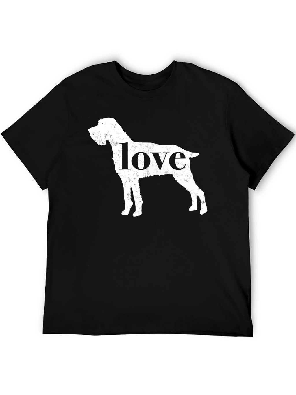 Dog Love Graphic T-Shirt - Black