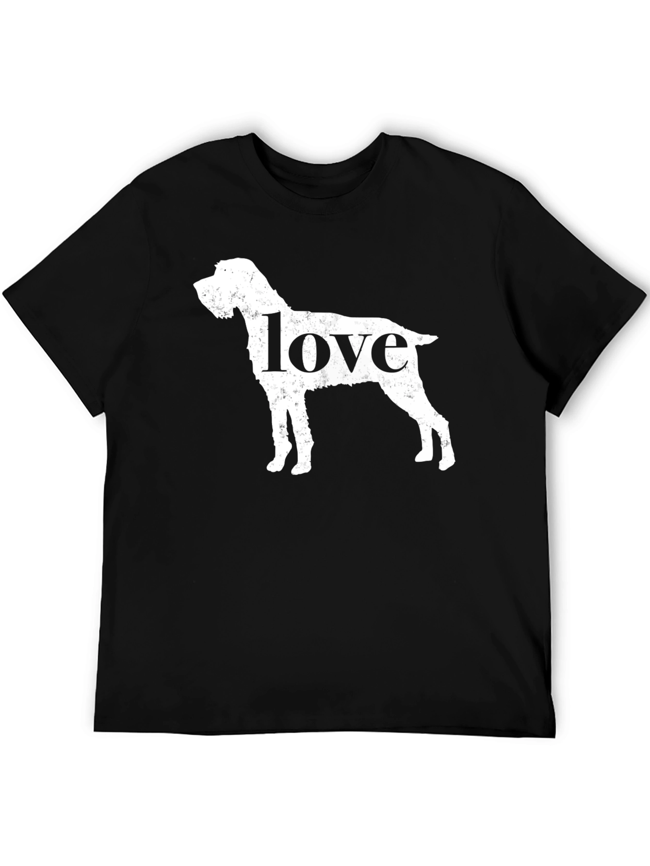 Dog Love Graphic T-Shirt - Black