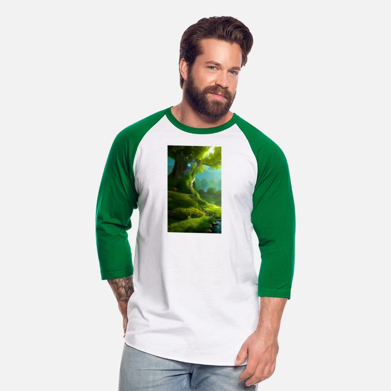 Forest Jungle Psychedelic Colorful Futuristic