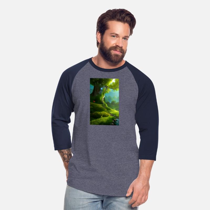 Forest Jungle Psychedelic Colorful Futuristic