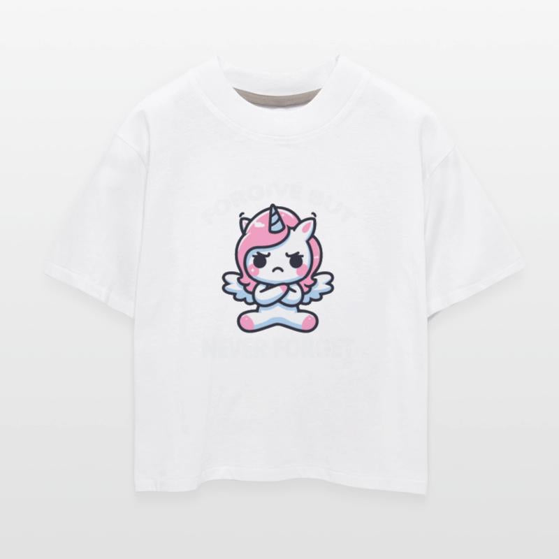 Forgive But Never Forget Cute Unicorn Funny