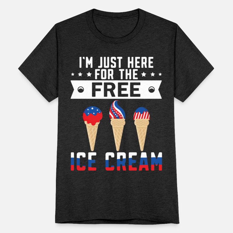 Free Ice Cream Funny 4th Of July