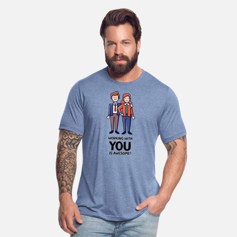 Friends from work - man and woman