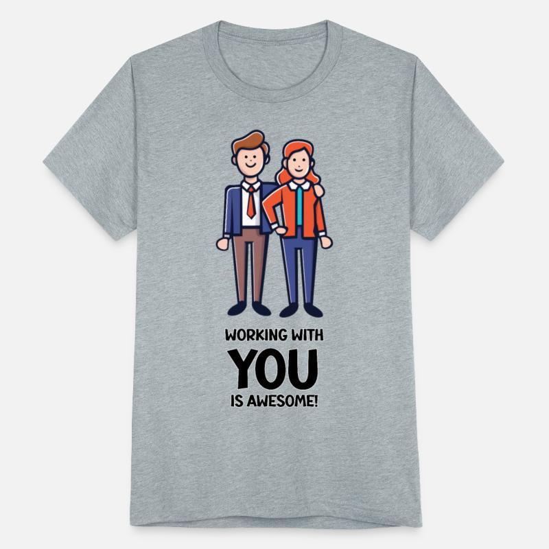 Friends from work - man and woman