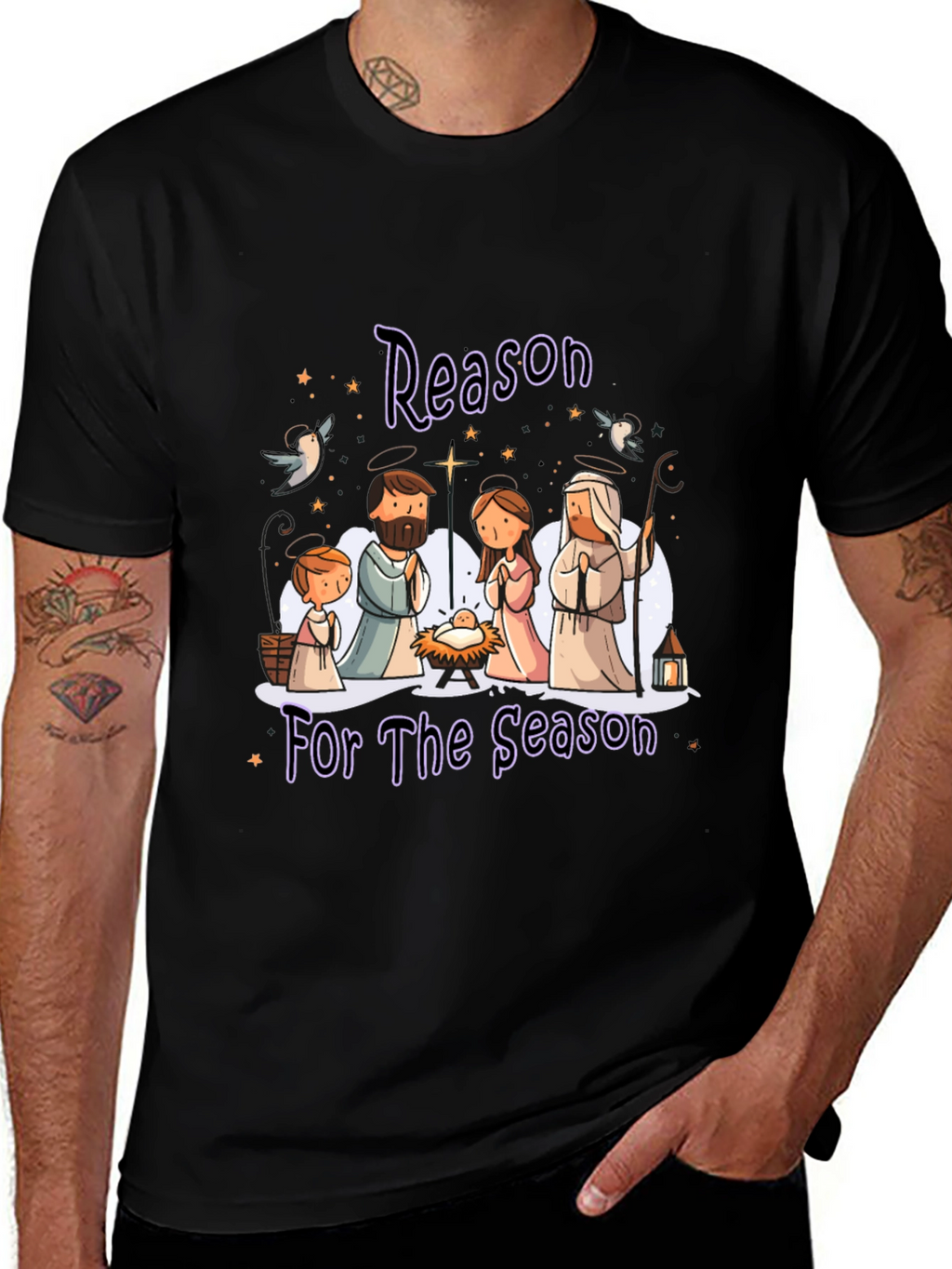 Nativity Reason for the Season Graphic Tee