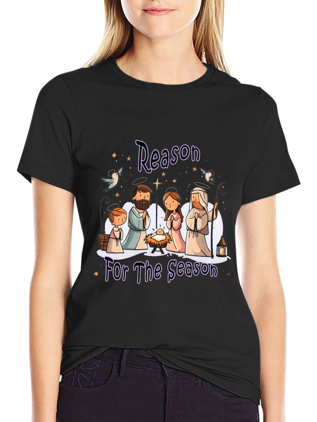 Nativity Reason for the Season Graphic Tee