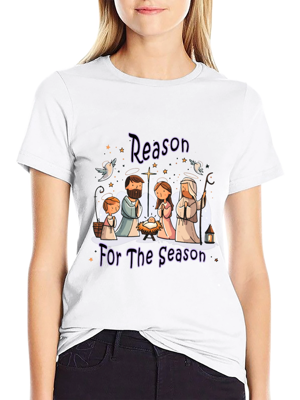 Nativity Reason for the Season Graphic Tee