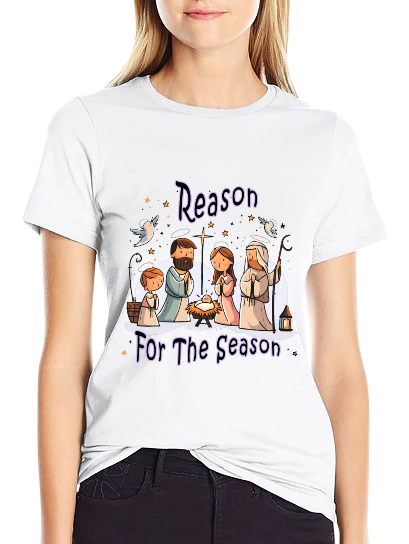Nativity Reason for the Season Graphic Tee